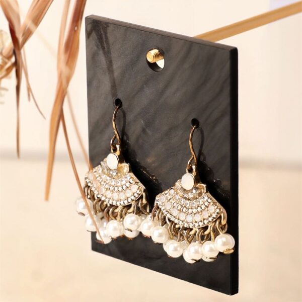 Marble Pattern Display Stand for Earrings