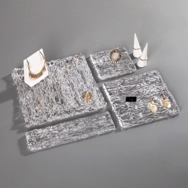 Textured Art Glass Jewelry Display Base