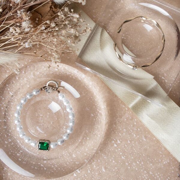Crystal Glass Bracelet Display Plate