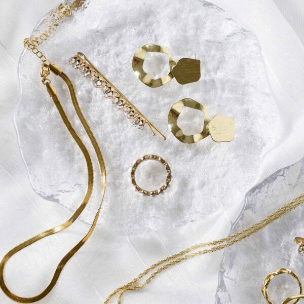 Luxury Crystal Glass Jewelry Display Tray | Natural Edge Showcase Plate