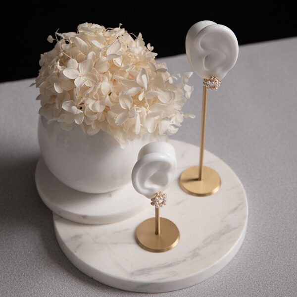Premium Ear-Shaped Earring Display Stand - Dual Height Collection