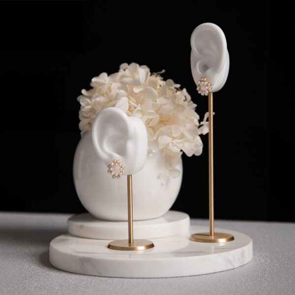 Premium Ear-Shaped Earring Display Stand - Dual Height Collection