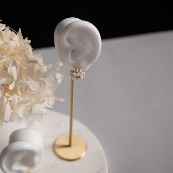Premium Ear-Shaped Earring Display Stand - Dual Height Collection