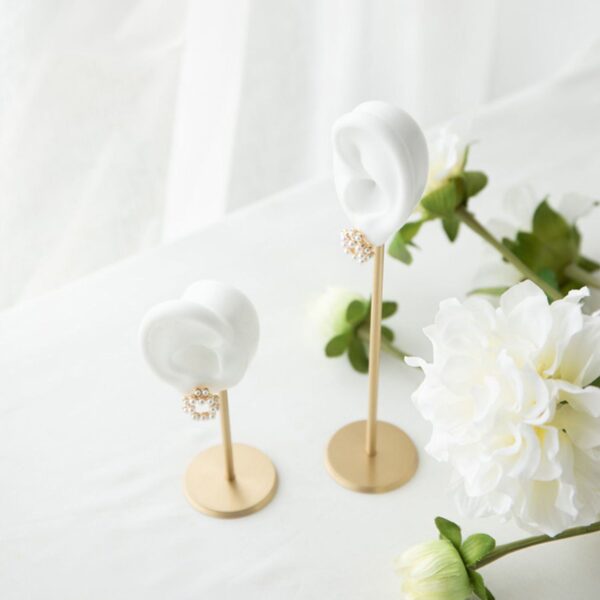 Premium Ear-Shaped Earring Display Stand - Dual Height Collection