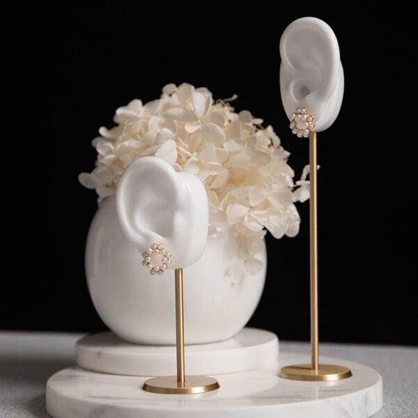 Premium Ear-Shaped Earring Display Stand - Dual Height Collection