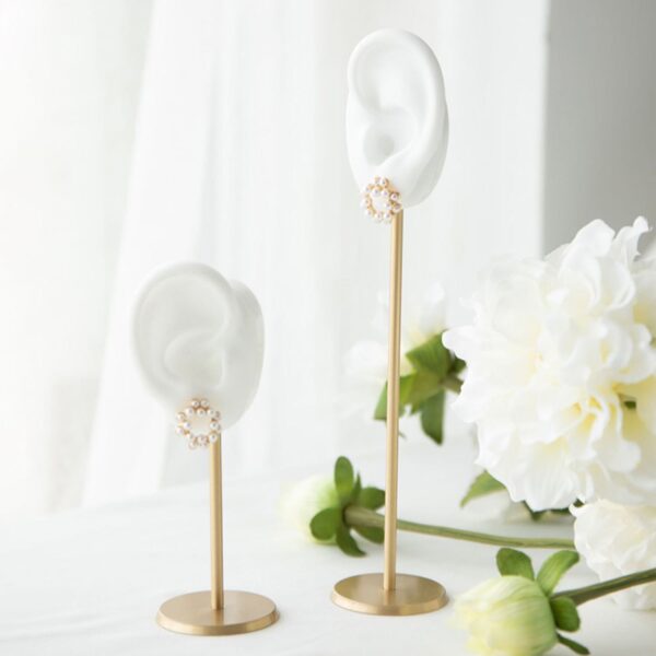 Premium Ear-Shaped Earring Display Stand - Dual Height Collection