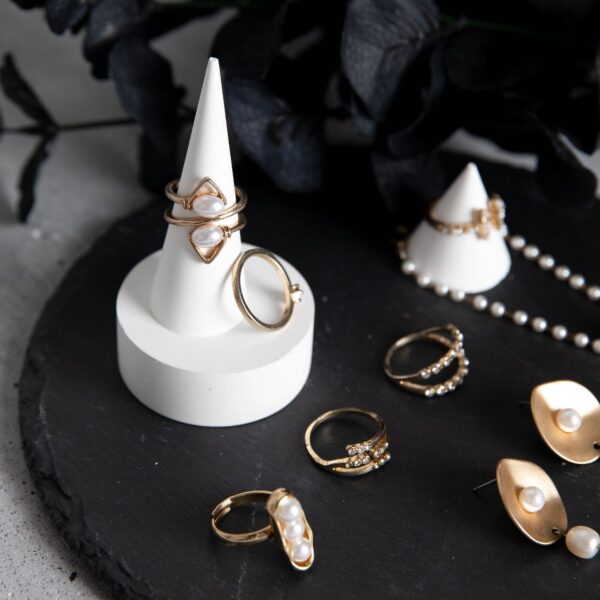 Natural Slate Jewelry Display Collection - Premium Stone Display Plates