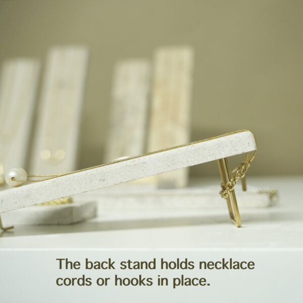 Natural Stone Jewelry Display Set | Premium Necklace & Ring Organizer Stands