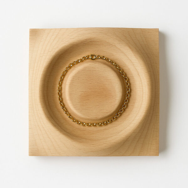 Wooden Bracelet Display Tray | Natural Wood Jewelry Organizer